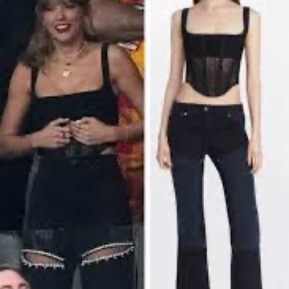 Dion Lee Corset Suspend Top (M) as seen on Taylor Swift at Super Bowl 2024 - Picture 6 of 8